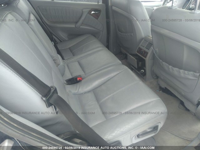 4JGAB75E32A320918 - 2002 MERCEDES-BENZ ML 500 BLUE photo 8