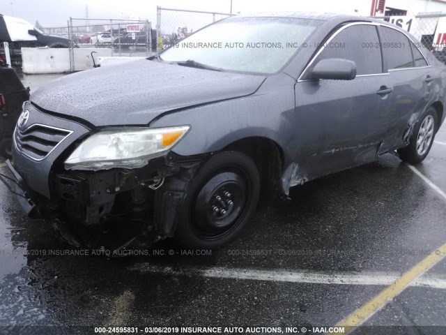 4T1BF3EK5BU767658 - 2011 TOYOTA CAMRY SE/LE/XLE GRAY photo 6