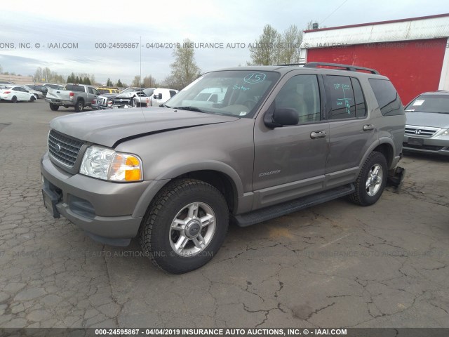 1FMZU73E82ZB65476 - 2002 FORD EXPLORER XLT BEIGE photo 2