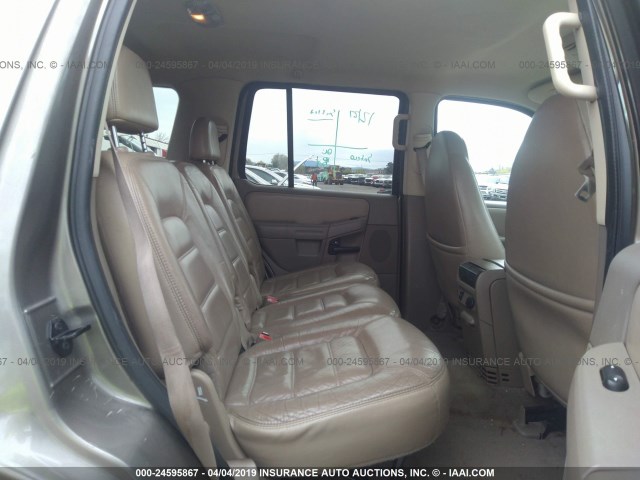 1FMZU73E82ZB65476 - 2002 FORD EXPLORER XLT BEIGE photo 8