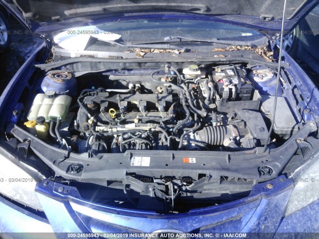 JM1BK324681874444 - 2008 MAZDA 3 S BLUE photo 10