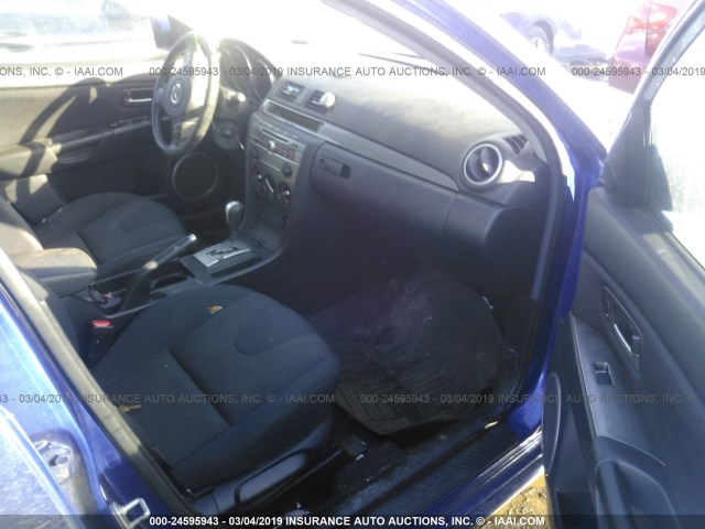 JM1BK324681874444 - 2008 MAZDA 3 S BLUE photo 5