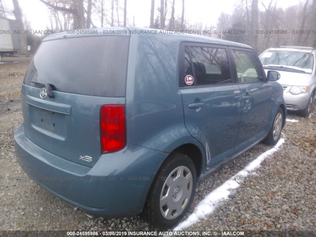 JTLKE50E281051335 - 2008 TOYOTA SCION XB BLUE photo 4