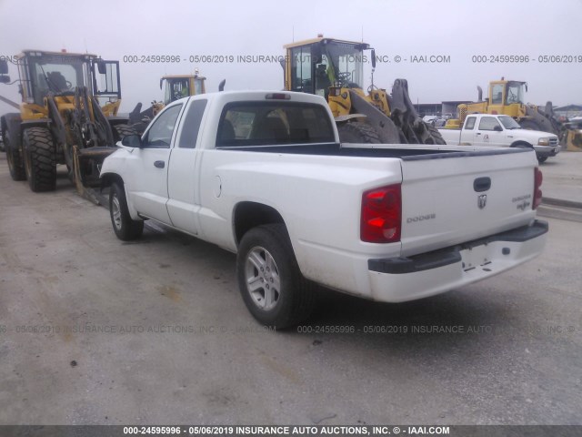 1D7CE3BK0AS244547 - 2010 DODGE DAKOTA SXT WHITE photo 3