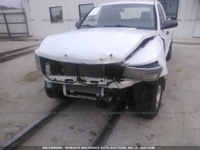 1D7CE3BK0AS244547 - 2010 DODGE DAKOTA SXT WHITE photo 6