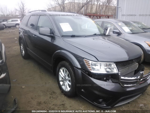 3C4PDCBGXET250581 - 2014 DODGE JOURNEY SXT GRAY photo 1