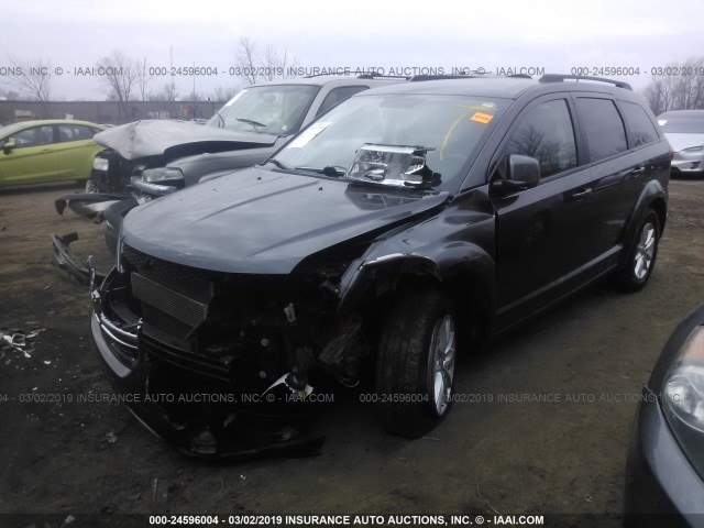 3C4PDCBGXET250581 - 2014 DODGE JOURNEY SXT GRAY photo 2