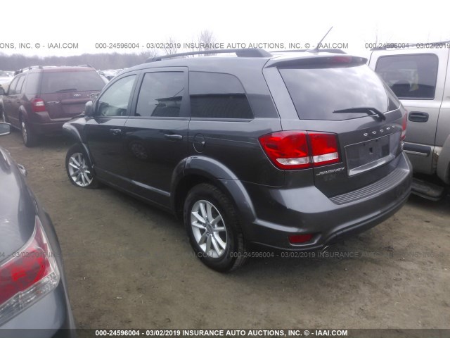 3C4PDCBGXET250581 - 2014 DODGE JOURNEY SXT GRAY photo 3