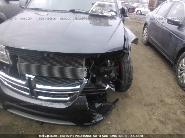 3C4PDCBGXET250581 - 2014 DODGE JOURNEY SXT GRAY photo 6