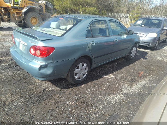 2T1BR32E46C701793 - 2006 TOYOTA COROLLA CE/LE/S TEAL photo 4