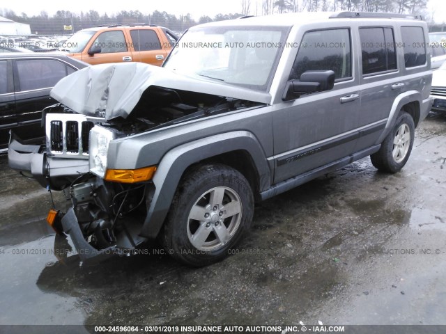 1J8HG48K08C135249 - 2008 JEEP COMMANDER SPORT GRAY photo 2