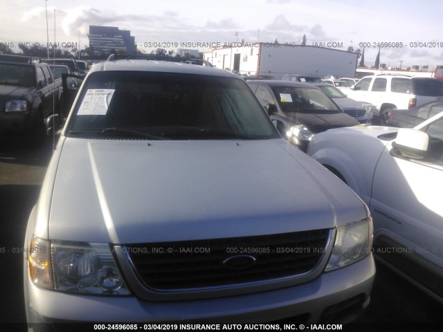 1FMZU63E22UB23439 - 2002 FORD EXPLORER XLT SILVER photo 6