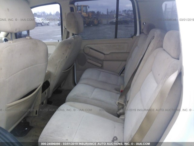 1FMEU63E76UB36076 - 2006 FORD EXPLORER XLT WHITE photo 8