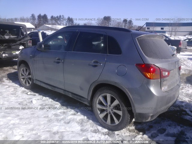 4A4AR5AU0DE016919 - 2013 MITSUBISHI OUTLANDER SPORT LE GRAY photo 3