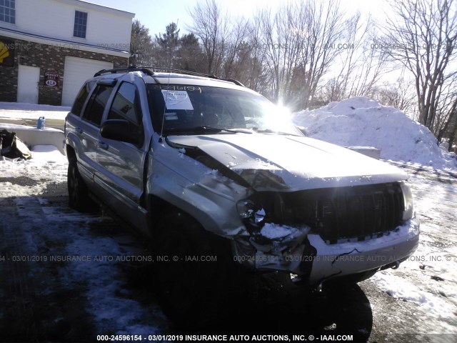 1J8GW68J04C153679 - 2004 JEEP GRAND CHEROKEE OVERLAND SILVER photo 1