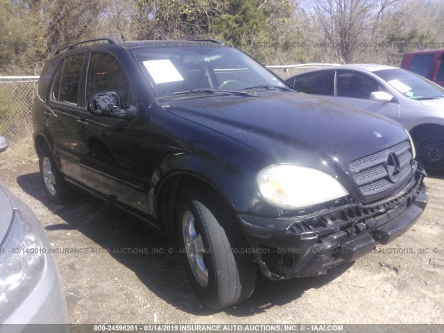 4JGAB54E92A345960 - 2002 MERCEDES-BENZ ML 320 BLACK photo 1