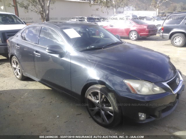 JTHBK262192084224 - 2009 LEXUS IS 250 GRAY photo 1