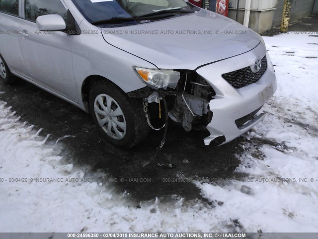 1NXBU4EE5AZ192773 - 2010 TOYOTA COROLLA S/LE/XLE SILVER photo 6