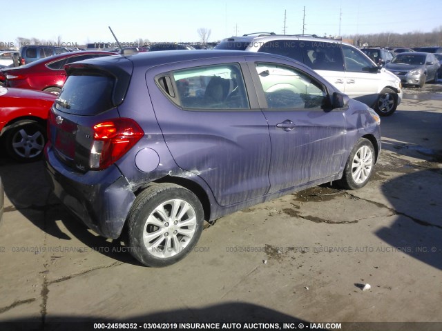 KL8CD6SA0HC768588 - 2017 CHEVROLET SPARK 1LT PURPLE photo 4