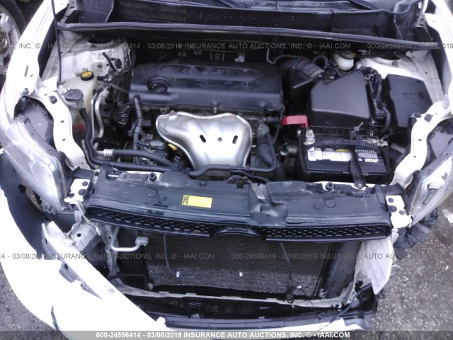 JTLZE4FE5C1142575 - 2012 TOYOTA SCION XB WHITE photo 10