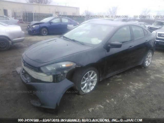 1C3CDFBA7DD289715 - 2013 DODGE DART SXT BLACK photo 2