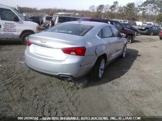 2G1165S3XF9286468 - 2015 CHEVROLET IMPALA LTZ SILVER photo 4