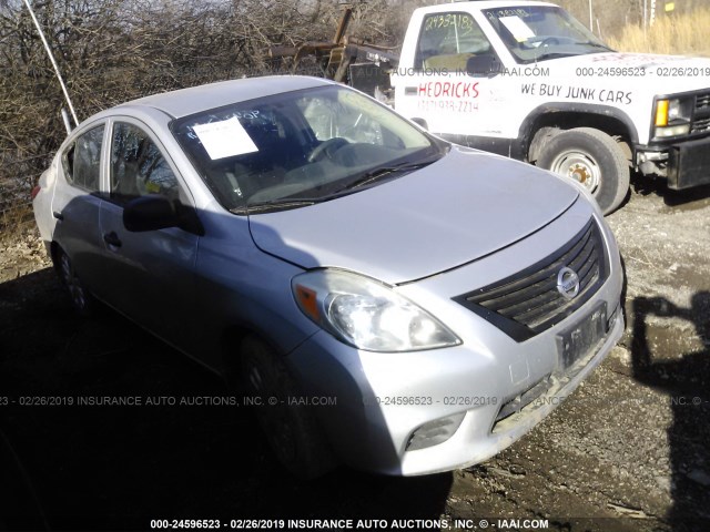 3N1CN7AP5CL883882 - 2012 NISSAN VERSA S/SV/SL SILVER photo 1