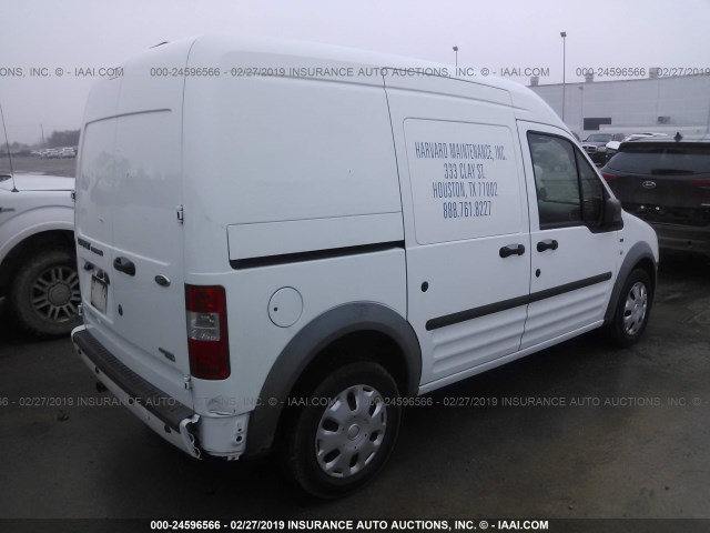 NM0LS7BNXDT170831 - 2013 FORD TRANSIT CONNECT XLT WHITE photo 4