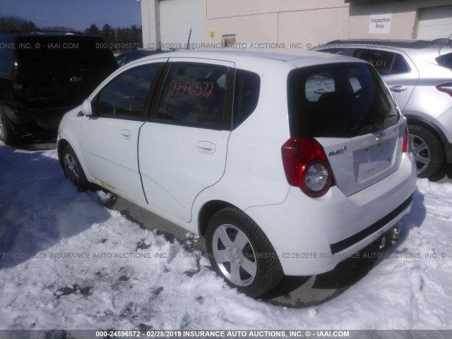 KL1TD6DE4BB191494 - 2011 CHEVROLET AVEO LS/LT თეთრი ფოტო 3