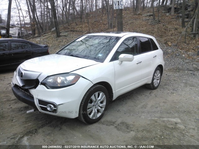 5J8TB1H57CA004172 - 2012 ACURA RDX TECHNOLOGY WHITE photo 2