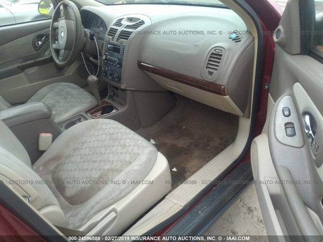 1G1ZT54835F221262 - 2005 CHEVROLET MALIBU LS BURGUNDY photo 5