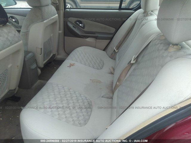 1G1ZT54835F221262 - 2005 CHEVROLET MALIBU LS BURGUNDY photo 8