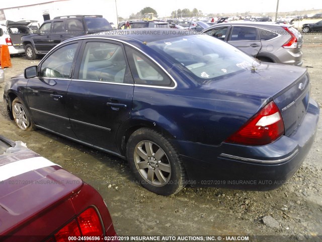 1FAHP24155G173031 - 2005 FORD FIVE HUNDRED SEL BLUE photo 3