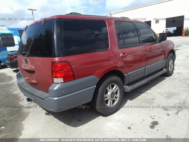 1FMPU16LX3LB19280 - 2003 FORD EXPEDITION XLT RED photo 4