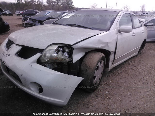 4A3AB36F05E048696 - 2005 MITSUBISHI GALANT ES MEDIUM/LS MEDIUM WHITE photo 2