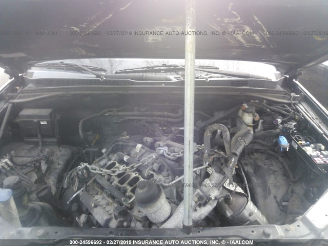 KNDJH741595020656 - 2009 KIA BORREGO LX/EX BLACK photo 10