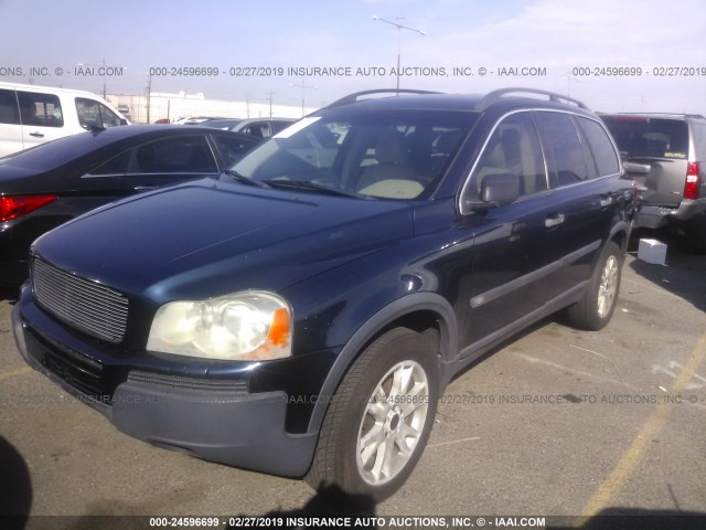 YV1CZ91H141080480 - 2004 VOLVO XC90 T6 BLUE photo 2