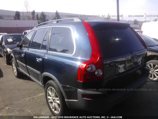 YV1CZ91H141080480 - 2004 VOLVO XC90 T6 BLUE photo 3