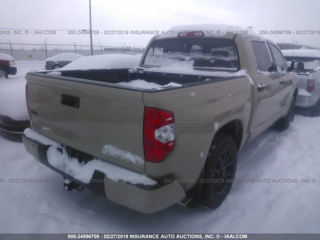 5TFDW5F17GX564047 - 2016 TOYOTA Tundra CREWMAX SR5/TRD PRO BEIGE photo 4