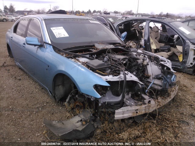 WBAGN63452DR03531 - 2002 BMW 745 LI BLUE photo 1