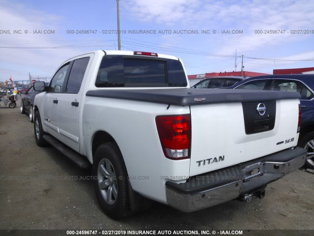 1N6BA07D28N329440 - 2008 NISSAN TITAN WHITE photo 3