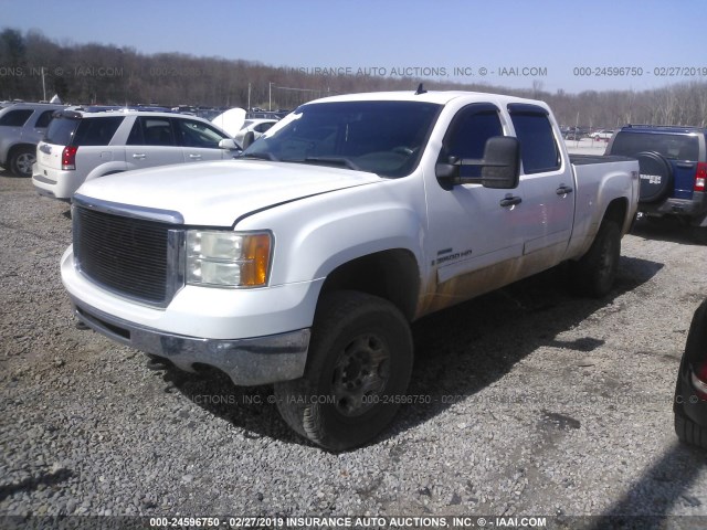 1GTHK23688F170480 - 2008 GMC SIERRA K2500 HEAVY DUTY WHITE photo 2