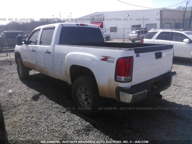 1GTHK23688F170480 - 2008 GMC SIERRA K2500 HEAVY DUTY WHITE photo 3