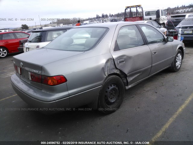 4T1BG22K31U017525 - 2001 TOYOTA CAMRY CE/LE/XLE Champagne photo 4