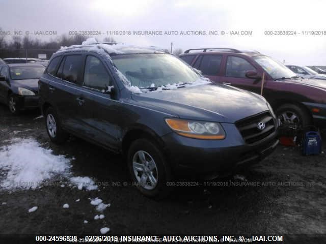 5NMSG73D39H250616 - 2009 HYUNDAI SANTA FE GLS BLUE photo 1