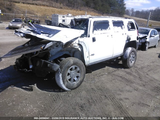 5GTDN136568181964 - 2006 HUMMER H3 WHITE photo 2