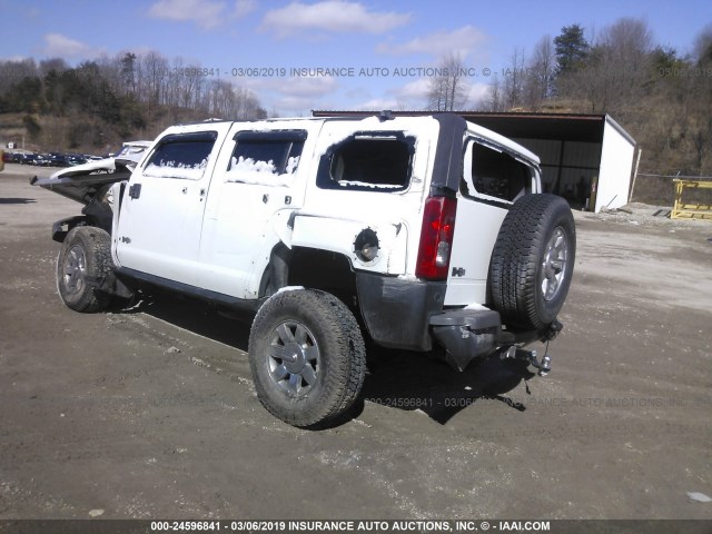 5GTDN136568181964 - 2006 HUMMER H3 WHITE photo 3