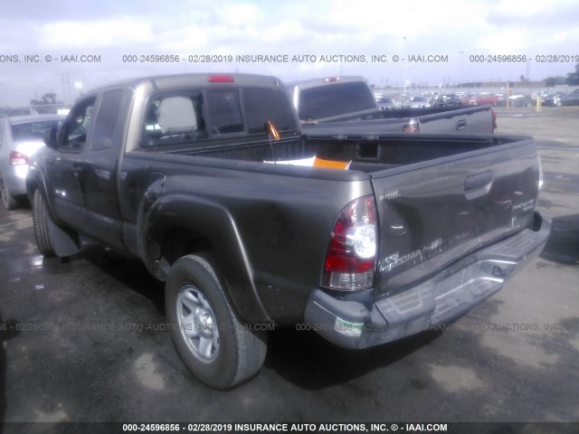 5TFTX4GN9BX003622 - 2011 TOYOTA TACOMA PRERUNNER ACCESS CAB BROWN photo 3