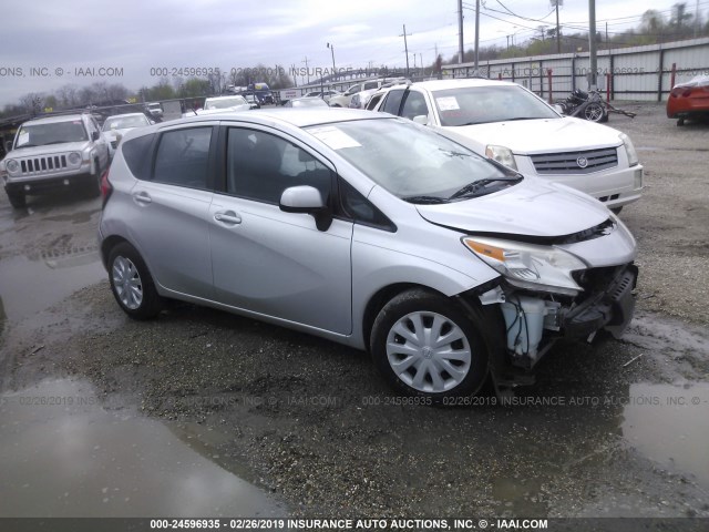 3N1CE2CP2EL377266 - 2014 NISSAN VERSA NOTE S/S PLUS/SV/SL SILVER photo 1