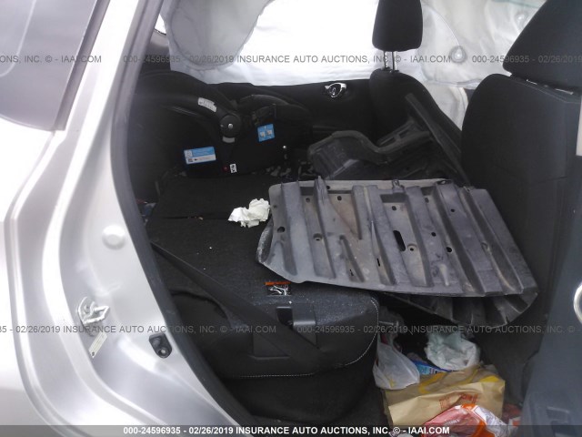 3N1CE2CP2EL377266 - 2014 NISSAN VERSA NOTE S/S PLUS/SV/SL SILVER photo 8